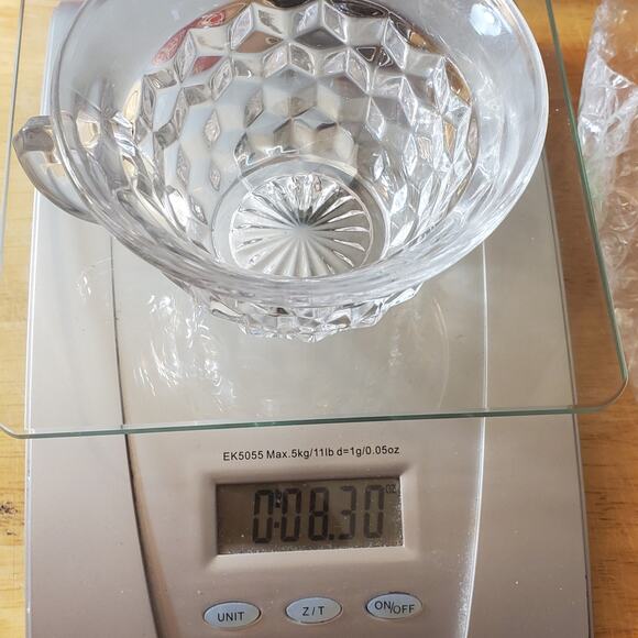 1 Fostoria American Cubist Punch Bowl Cup Flare Rim 2.5" Tall Vtg Tableware - Picture 10 of 10